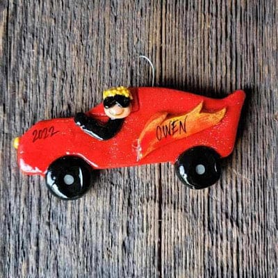 Tis The Season Christmas Ornaments Hot Rod Ornament