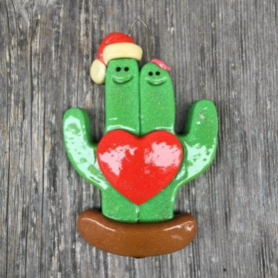 Tis The Season Christmas Ornaments Cactus Family