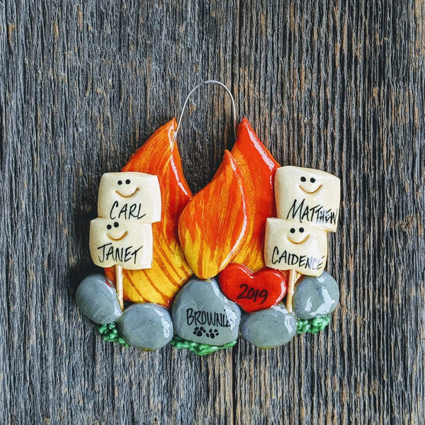 Tis The Season Christmas Ornaments Campfire Ornament