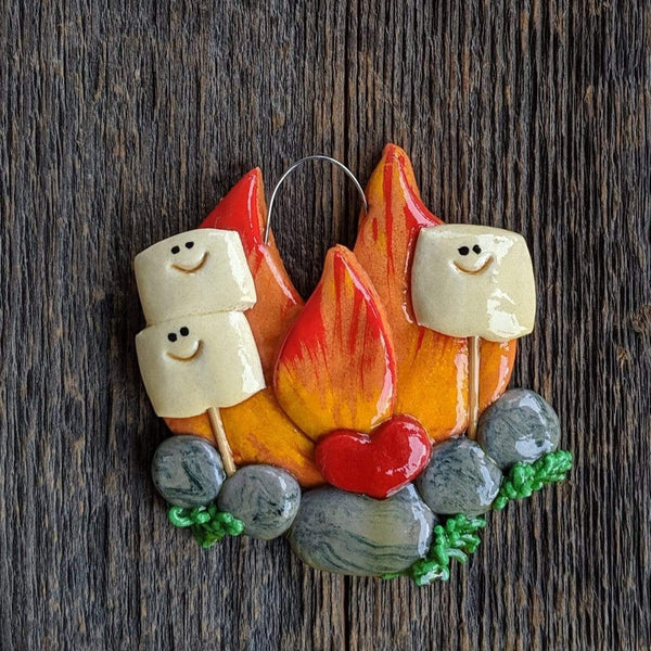 Tis The Season Christmas Ornaments Campfire Ornament