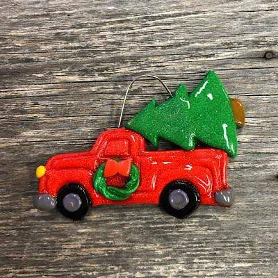 Tis The Season Christmas Ornaments Christmas Ornaments Holiday Truck with Christmas Tree Ornament
