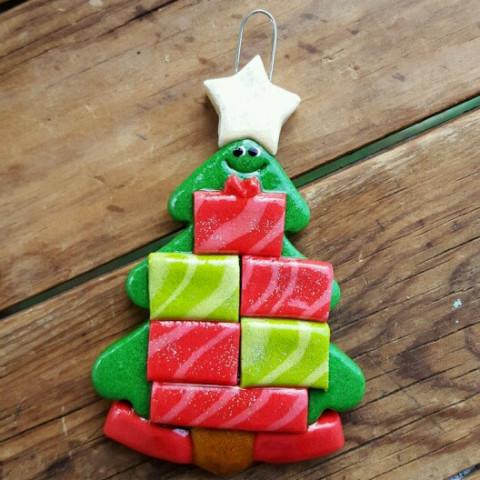 Tis The Season Christmas Ornaments Christmas Tree With Packages Large Family Ornament