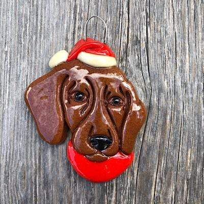 Tis The Season Christmas Ornaments Dachshund Face Ornament