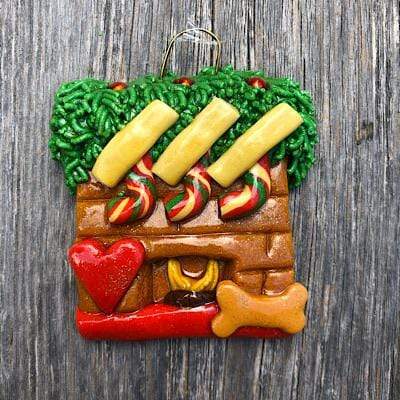 Tis The Season Christmas Ornaments family ornaments 3 / 1 Dog Bone Fireplace Ornament