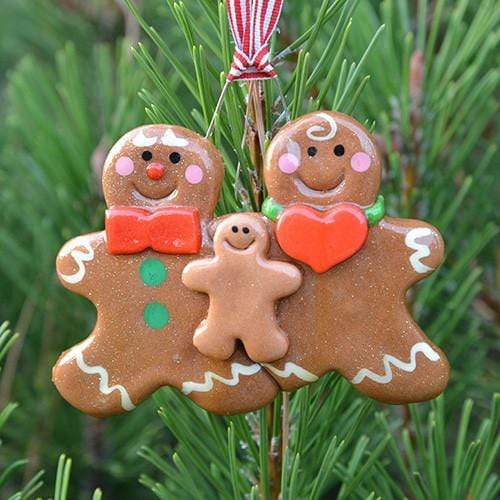 Tis The Season Christmas Ornaments family ornaments 3 Gingerbread Family Ornament