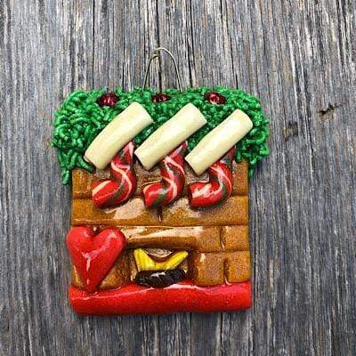 Tis The Season Christmas Ornaments family ornaments 3 / No Dog Bone Fireplace Ornament