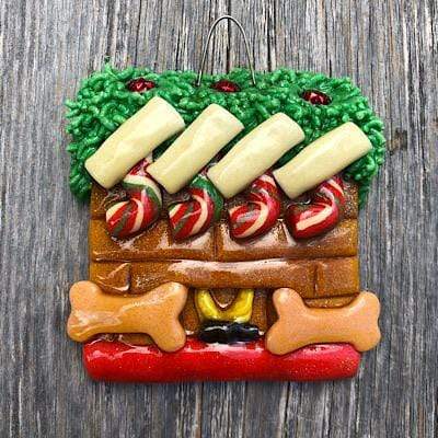 Tis The Season Christmas Ornaments family ornaments 4 / 2 Dog Bones Fireplace Ornament