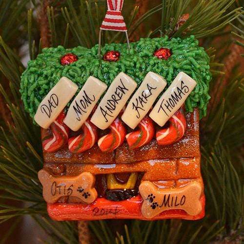 Tis The Season Christmas Ornaments family ornaments 5 / 2 Dog Bones Fireplace Ornament