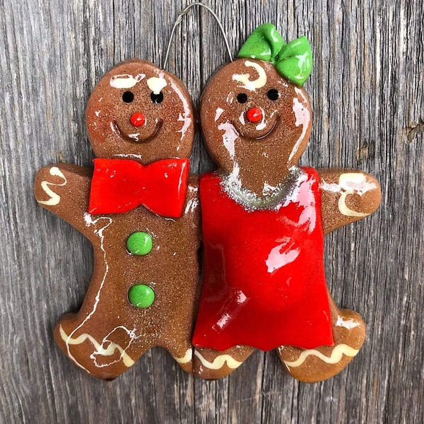 Tis The Season Christmas Ornaments family ornaments Expecting Gingerbread Family