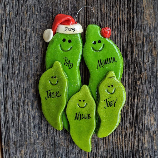 Tis The Season Christmas Ornaments Five Hatch Chile Pepper Family
