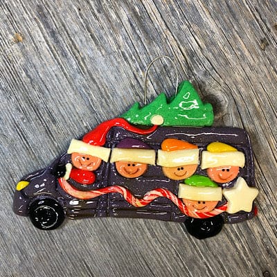 Tis The Season Christmas Ornaments Five heads Van Life Ornament