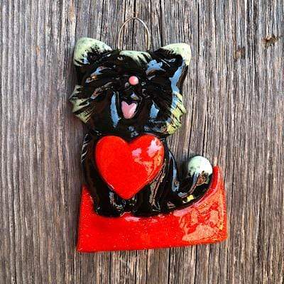 Tis The Season Christmas Ornaments Happy Cat