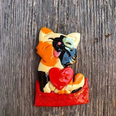 Tis The Season Christmas Ornaments Happy Cat