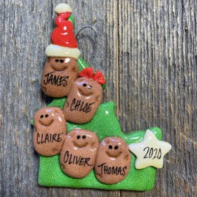 Tis The Season Christmas Ornaments Idaho Potato Family Ornament