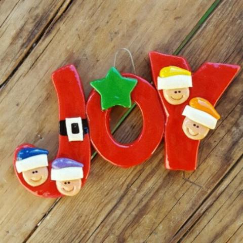 Tis The Season Christmas Ornaments JOY Family Of 4 Ornament