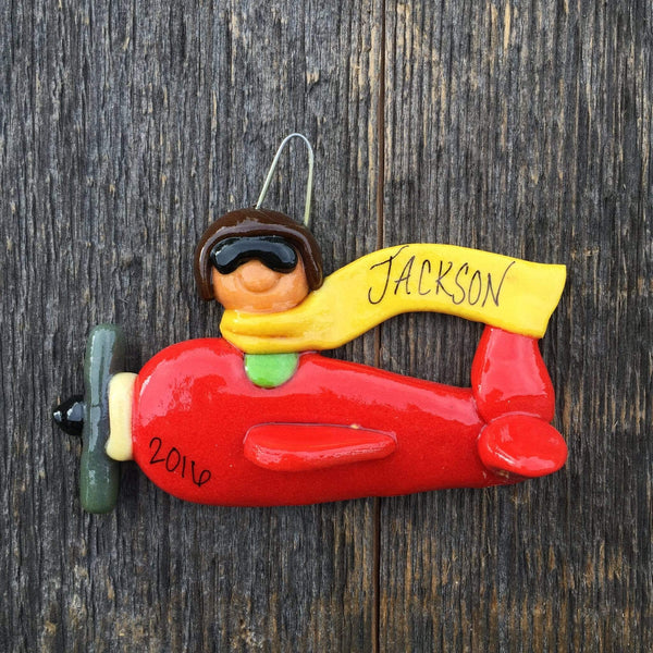 Tis The Season Christmas Ornaments Kids Ornaments Airplane Ornament