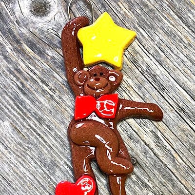Tis The Season Christmas Ornaments Kids Ornaments Boy Monkey Personalized Christmas Ornament