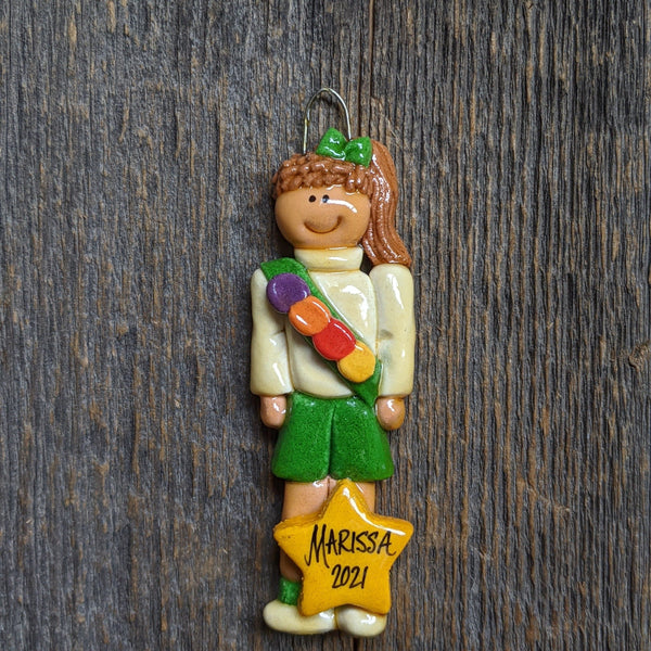 Tis The Season Christmas Ornaments Kids Ornaments Girl Scout