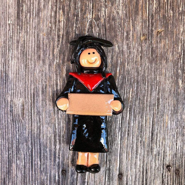 Tis The Season Christmas Ornaments miscellaneous Female / Black Black and Red Graduate