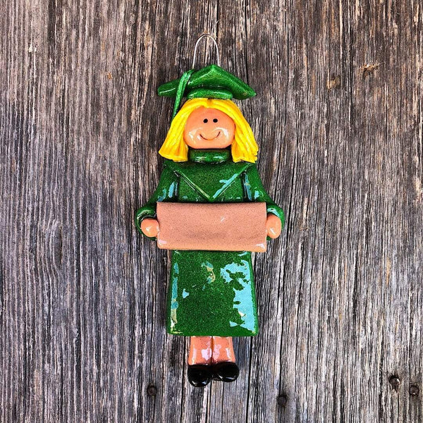 Tis The Season Christmas Ornaments miscellaneous Female / Blonde Green Graduate