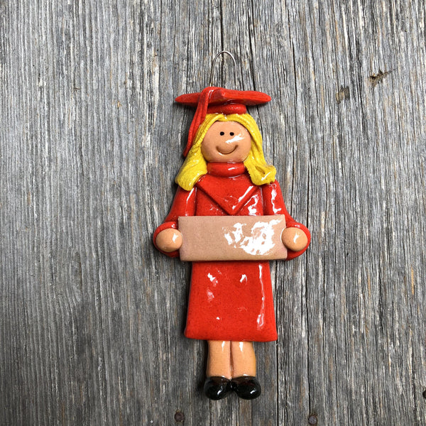 Tis The Season Christmas Ornaments miscellaneous Female / Blonde Red Graduate
