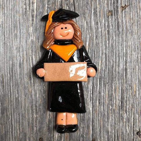 Tis The Season Christmas Ornaments miscellaneous Female / Brown Black and Gold Graduate