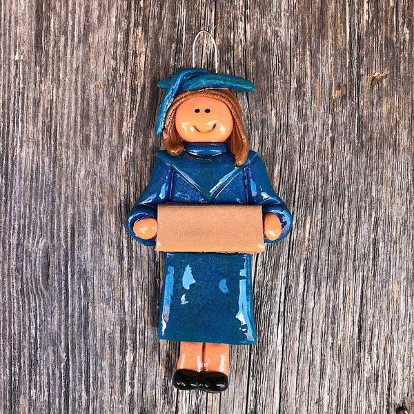 Tis The Season Christmas Ornaments miscellaneous Female / Brown Blue Graduate