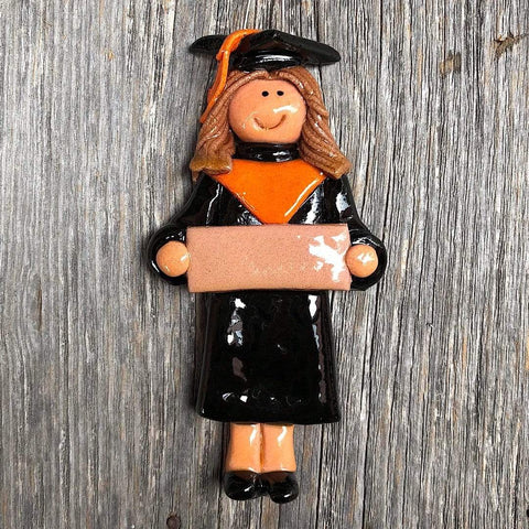 Tis The Season Christmas Ornaments miscellaneous Female / Brown Orange and Black Graduate