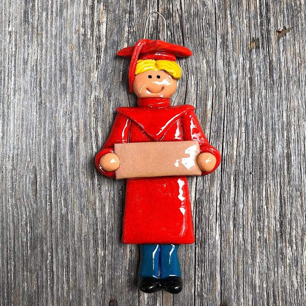 Tis The Season Christmas Ornaments miscellaneous Male / Blonde Red Graduate