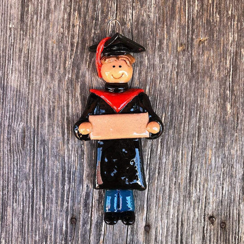 Tis The Season Christmas Ornaments miscellaneous Male / Brown Black and Red Graduate