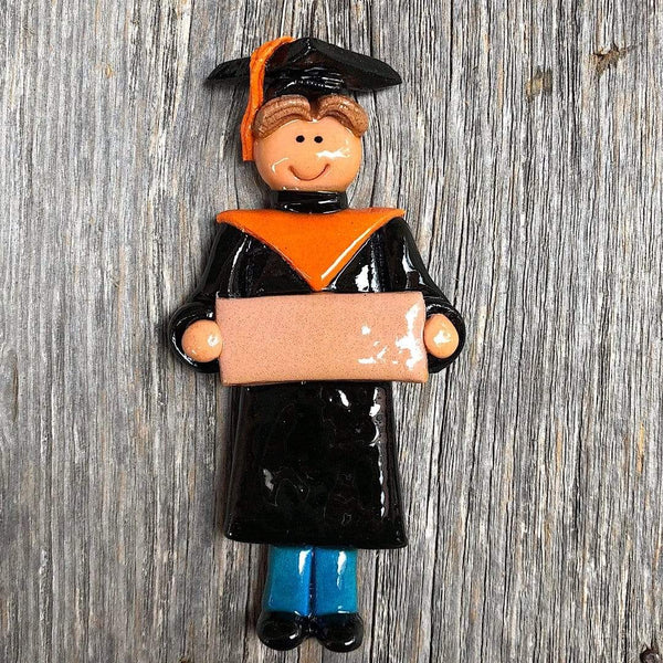 Tis The Season Christmas Ornaments miscellaneous Male / Brown Orange and Black Graduate