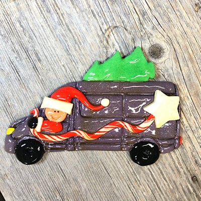 Tis The Season Christmas Ornaments One head Van Life Ornament