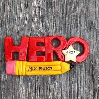 Tis The Season Christmas Ornaments Pandemic Hero Teacher Ornament