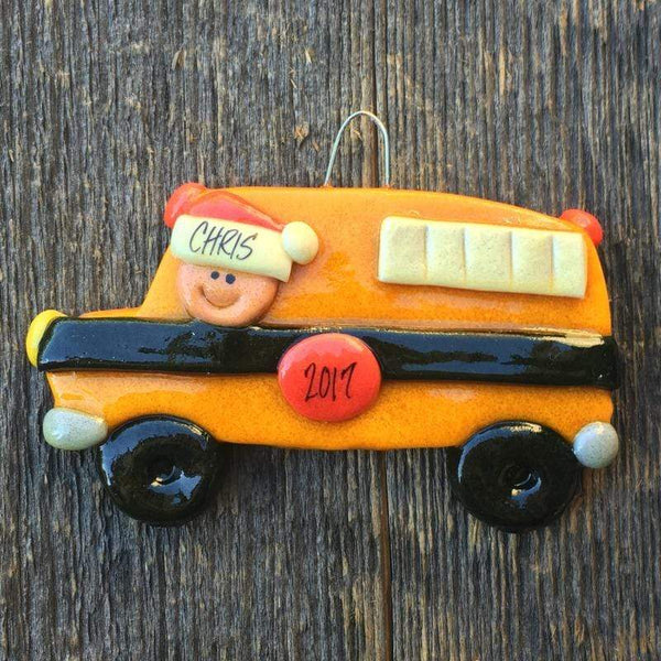 Tis The Season Christmas Ornaments School Bus Ornament