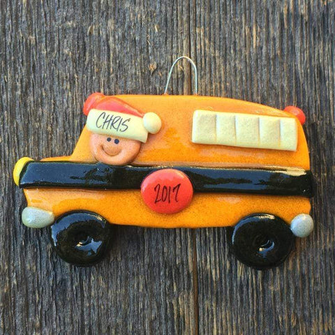 Tis The Season Christmas Ornaments School Bus Ornament