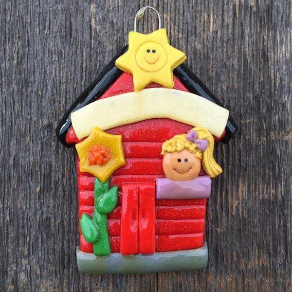 Tis The Season Christmas Ornaments School House Ornament