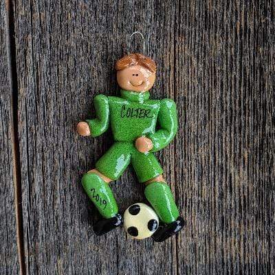 Tis The Season Christmas Ornaments Soccer Player Ornament Male