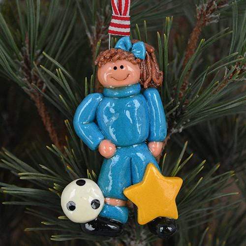 Tis The Season Christmas Ornaments Sports Junior Soccer Player Girl