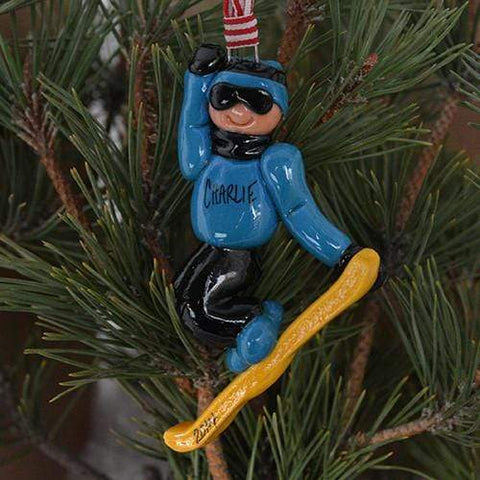 Tis The Season Christmas Ornaments Sports Snowboarder Ornament Male