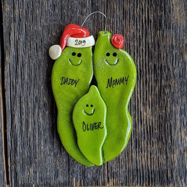 Tis The Season Christmas Ornaments Three Hatch Chile Pepper Family