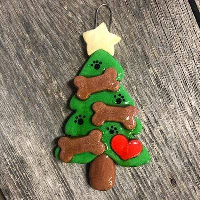 Tis The Season Christmas Ornaments Tree With Dog bones Ornament