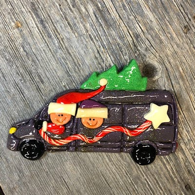 Tis The Season Christmas Ornaments Two heads Van Life Ornament