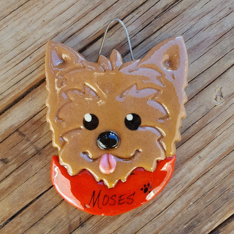 Tis The Season Christmas Ornaments Yorkie Dog Ornament
